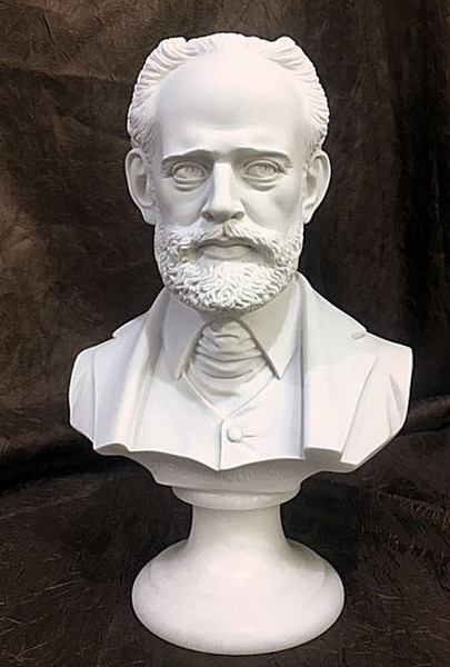 Tchaikovsky Peter Ilyich Marble Bust Romantic Composer Music Head